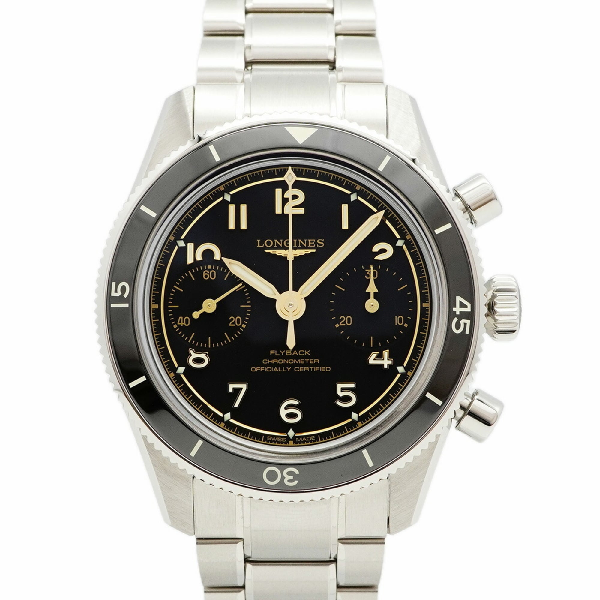 Longines Spirit Pilot L3.721.4.53.6 Black Dial Men\'s Watch