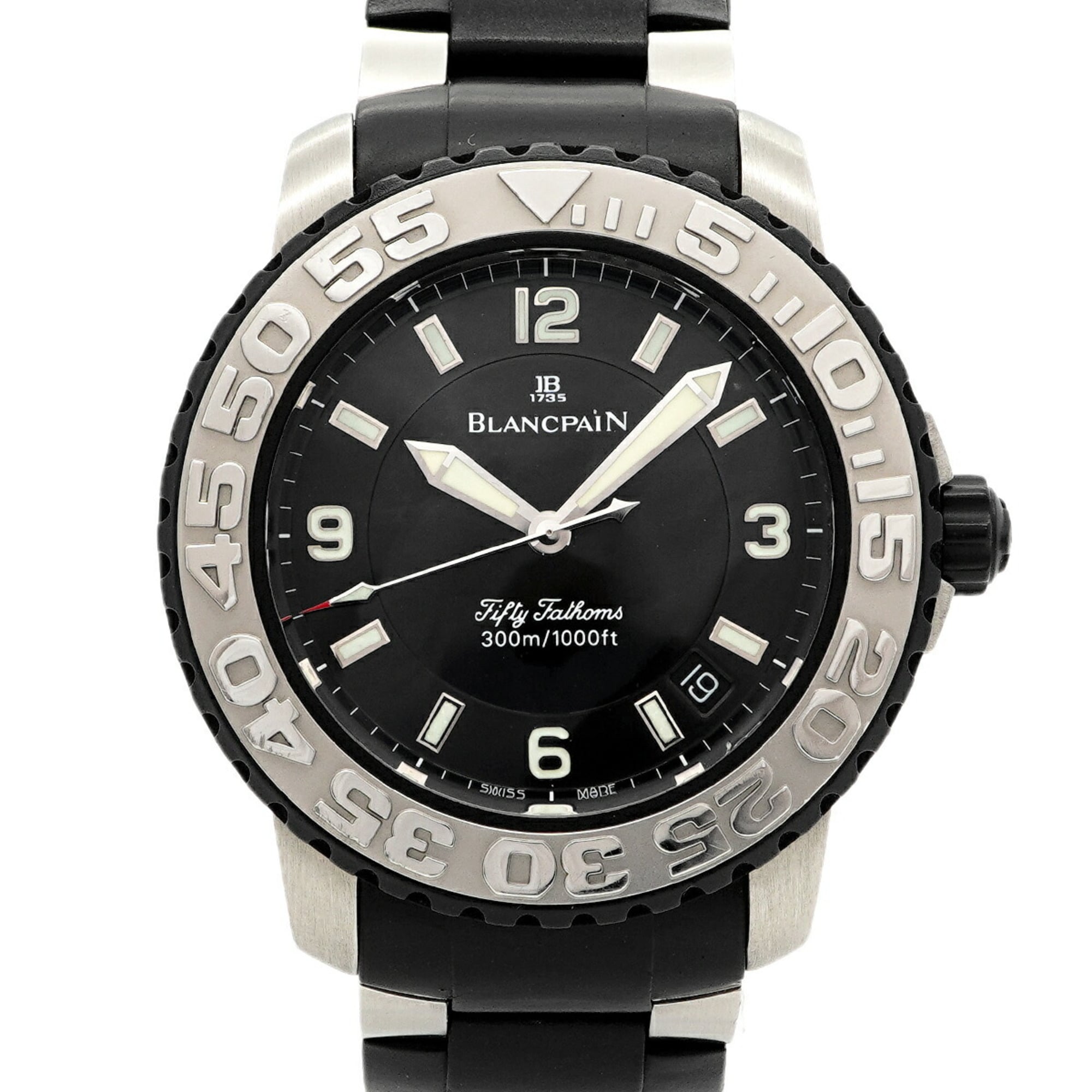 Blancpain Fifty Fathoms 2200-6530-66 Black Dial Men\'s Watch
