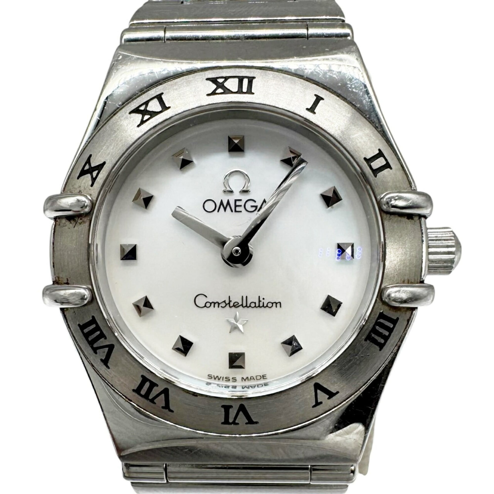 OMEGA Constellation Women\'s Stainless Steel Analog Quartz Watch with Scholl Dial