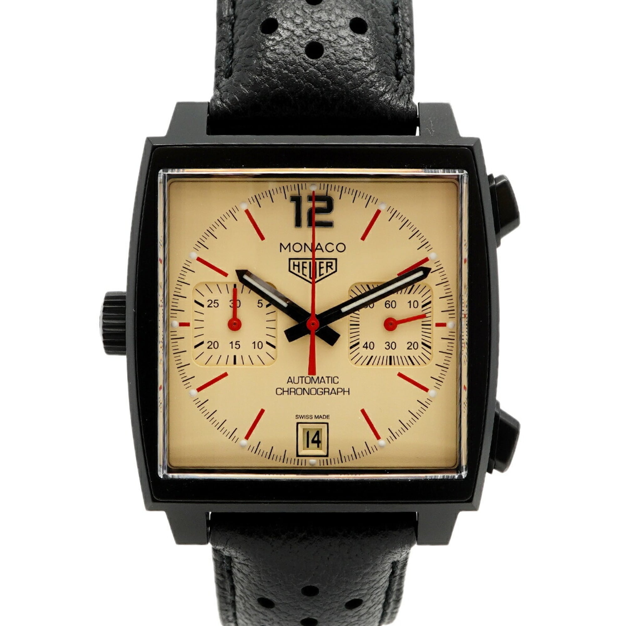 TAG Heuer Monaco CAW211U Ivory Dial Men\'s Watch