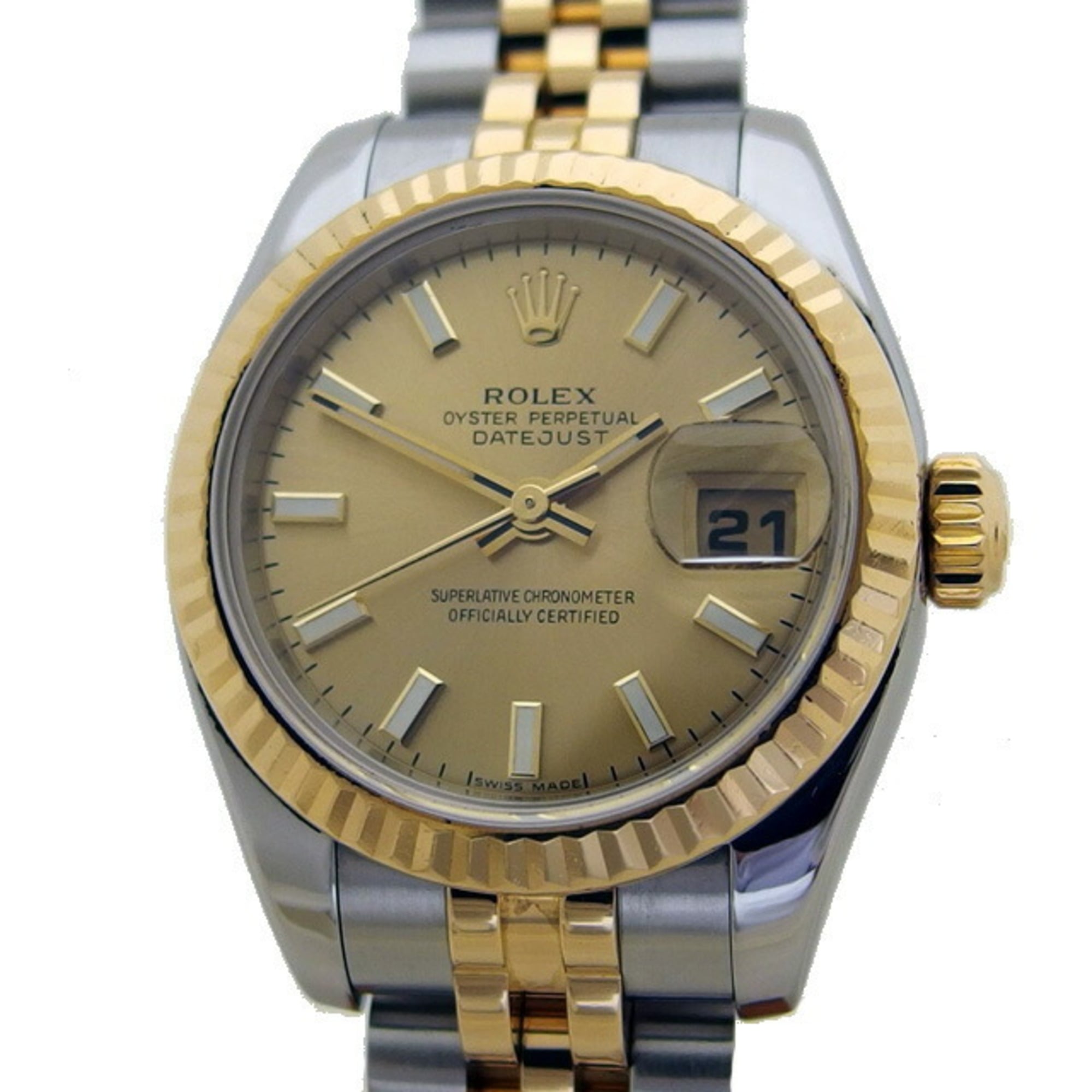 Rolex Datejust 18K Yellow Gold and Stainless Steel Women\'s Watch 179173