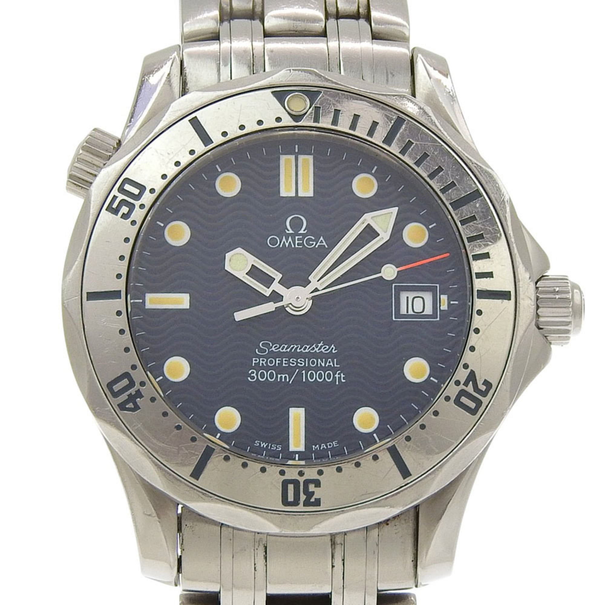 OMEGA Seamaster 300M Watch, Caliber 1538 2562.80, Stainless Steel, 1995, Quartz Movement, Analog Dis