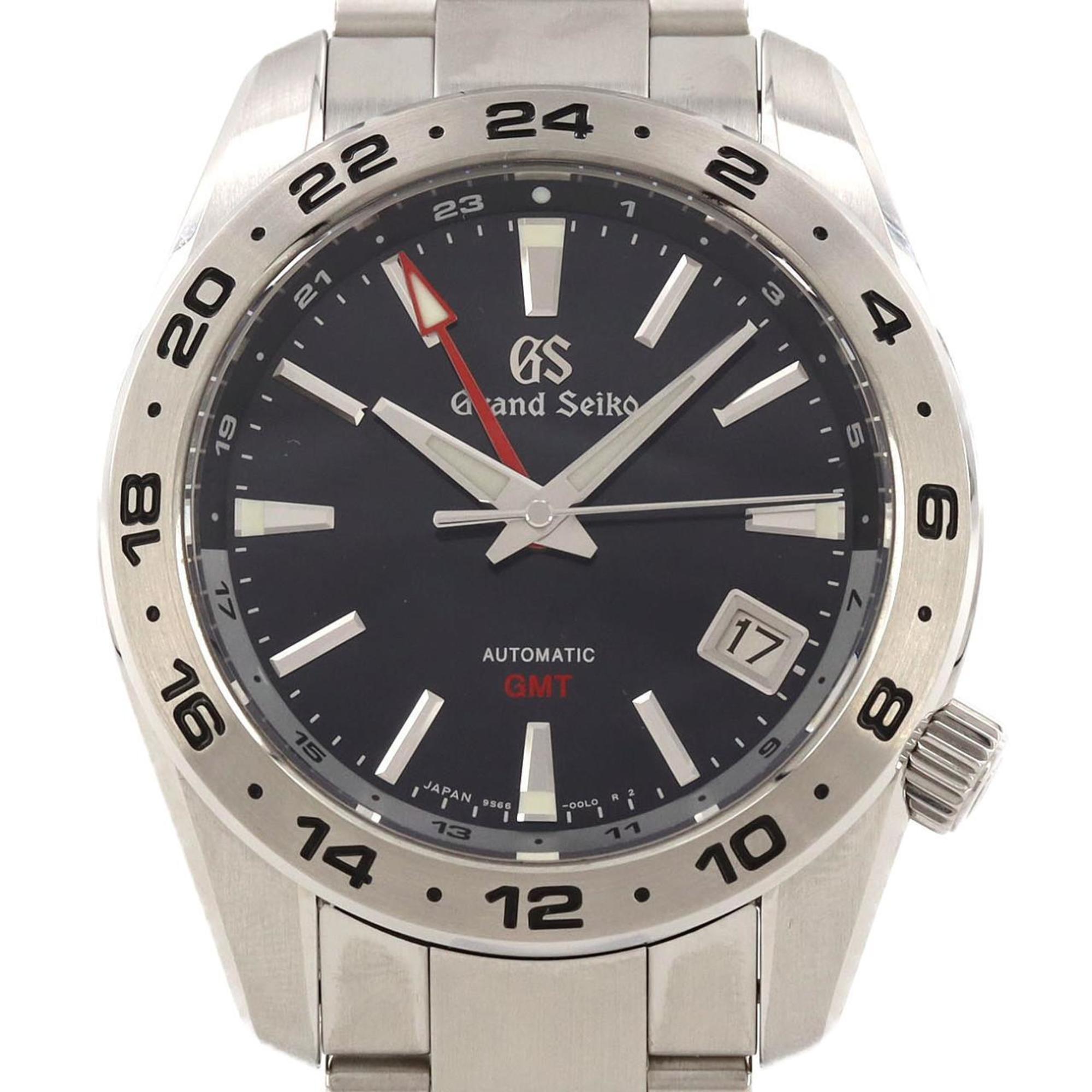 Seiko Grand Sports Collection GMT 9S66-00J0 SBGM245 SS Wristwatch Automatic