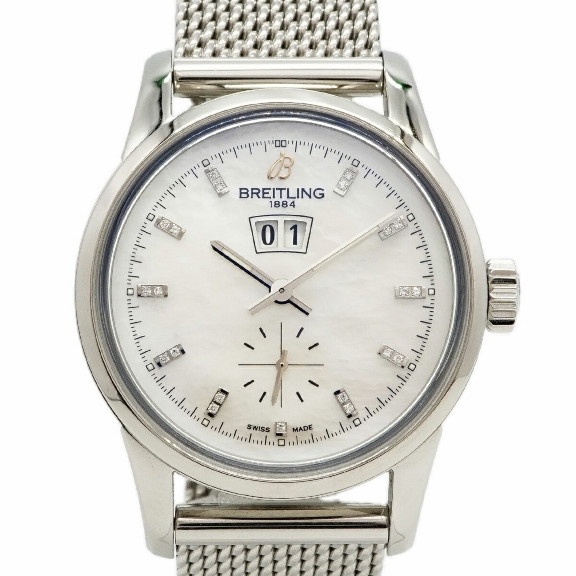 Breitling Transocean A16310 White Dial Men\'s Watch