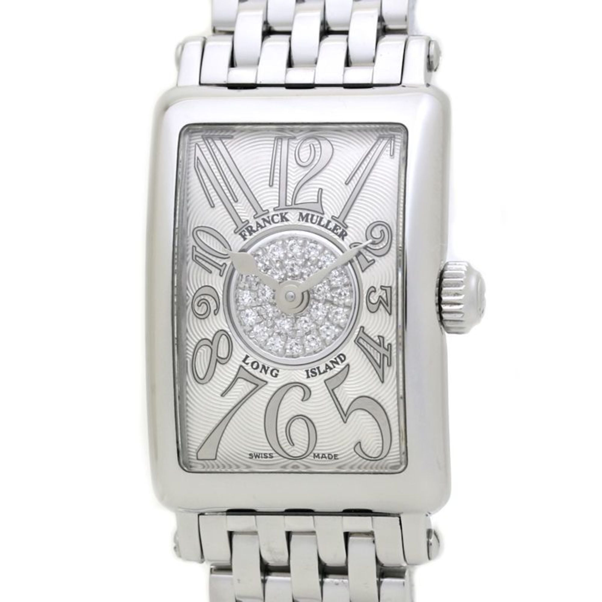 FRANCK MULLER Long Island Petite Pastille 802QZRELCD1P Diamond Stainless Steel Women\'s Watch 39899