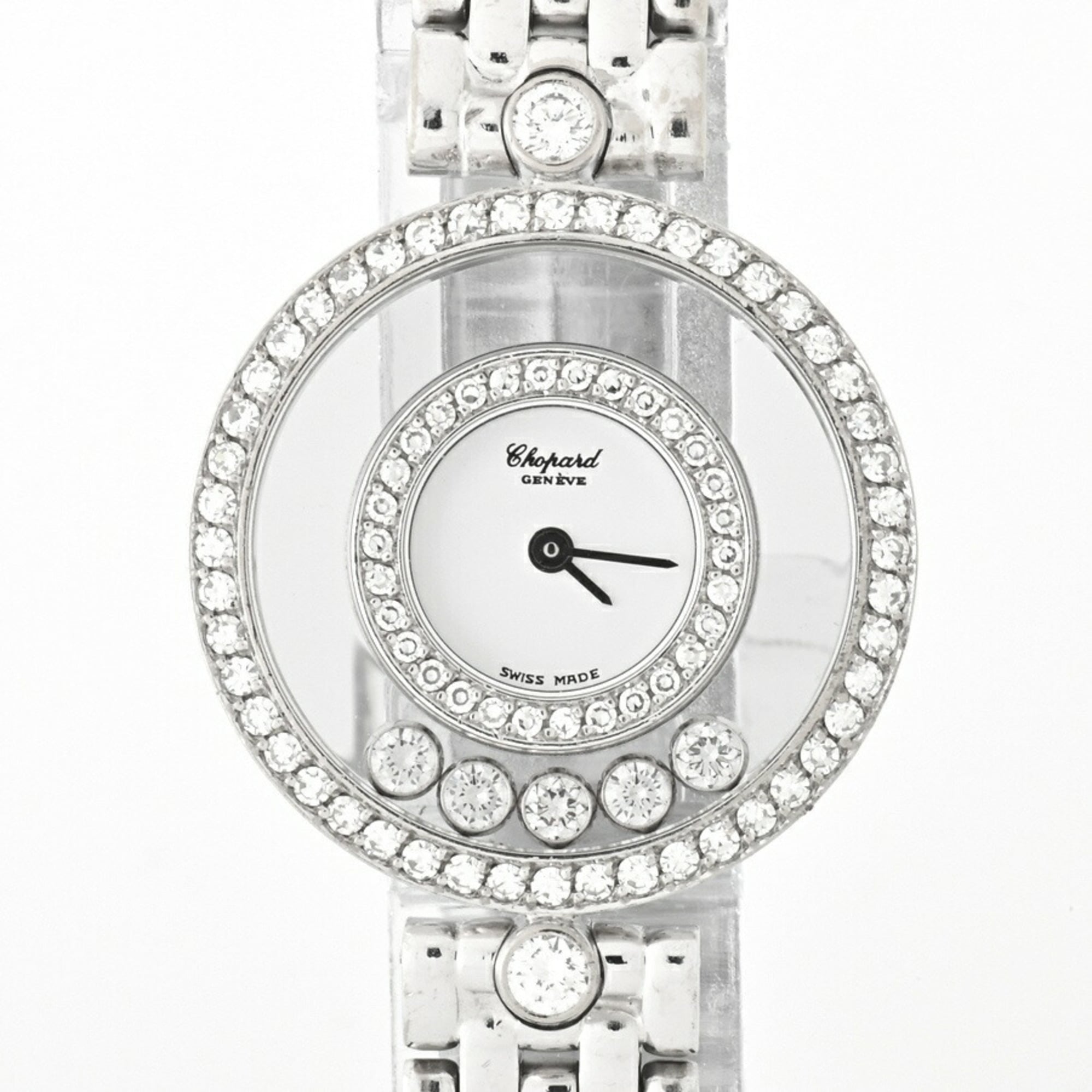 Chopard Happy Diamonds 20 3957 K18WG Diamond Quartz Watch 250126