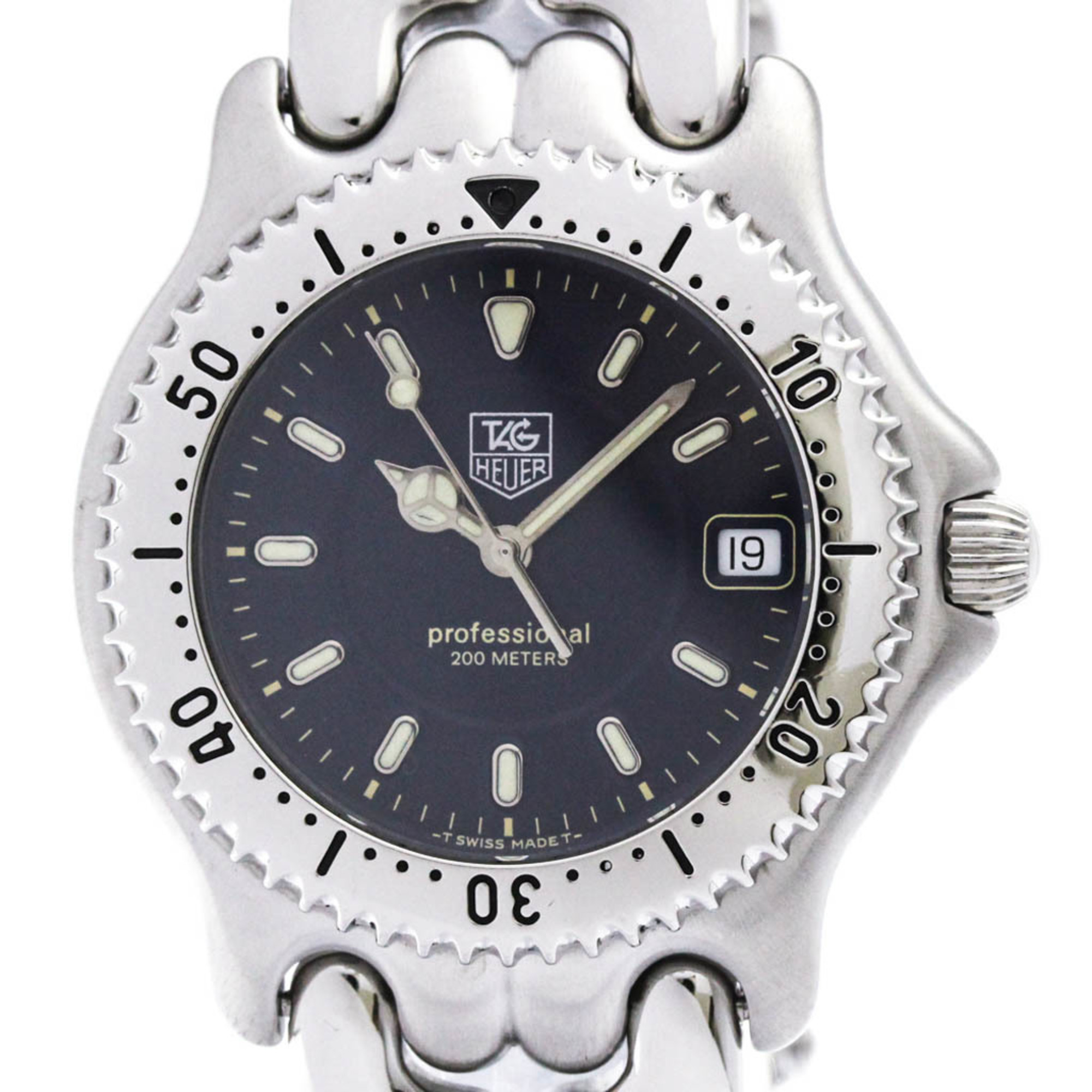 TAG HEUER Sel Professional 200M Steel Quartz Mens Watch WG1117 Polished