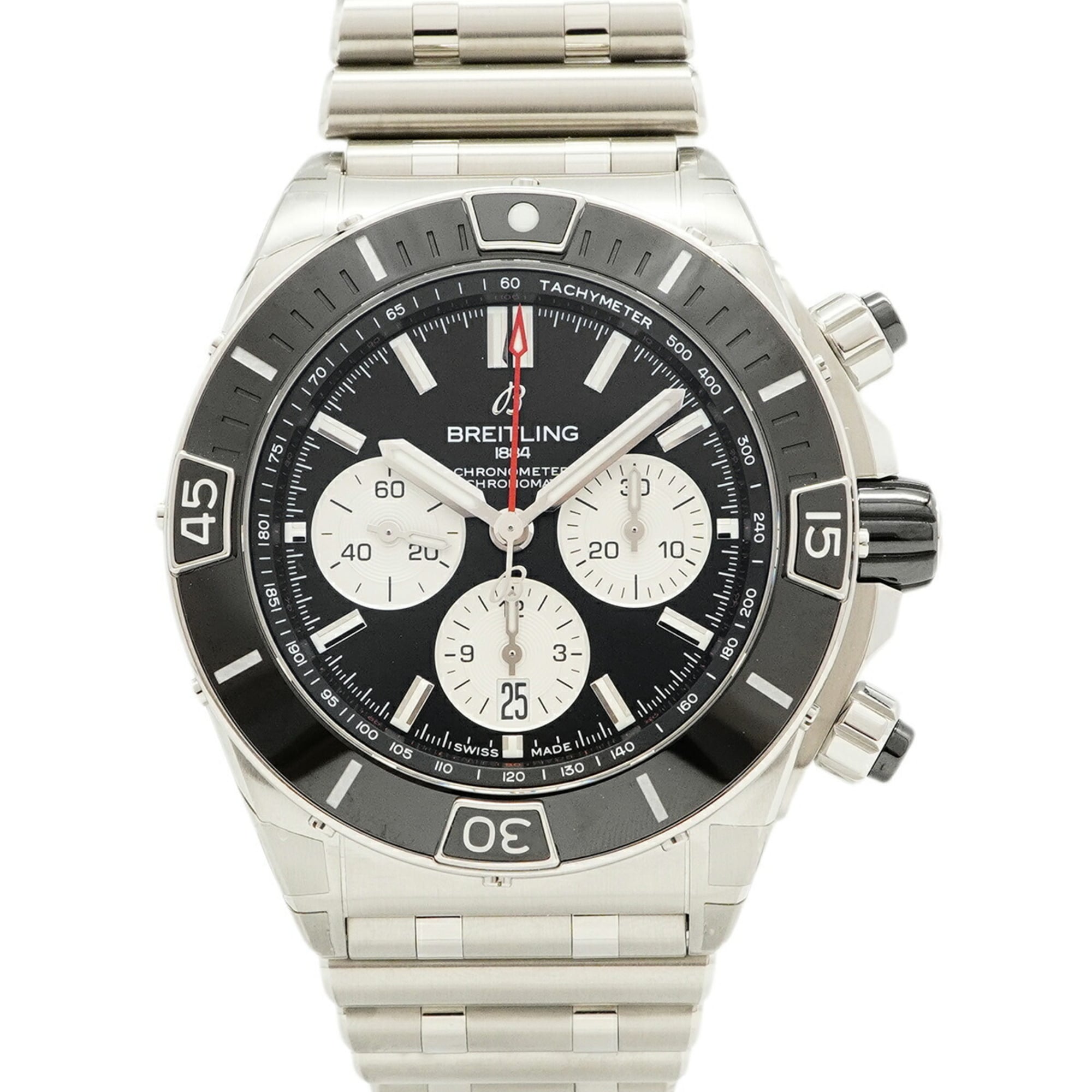 Breitling SuperChronomat B01 AB0136 Black Dial Men\'s Watch