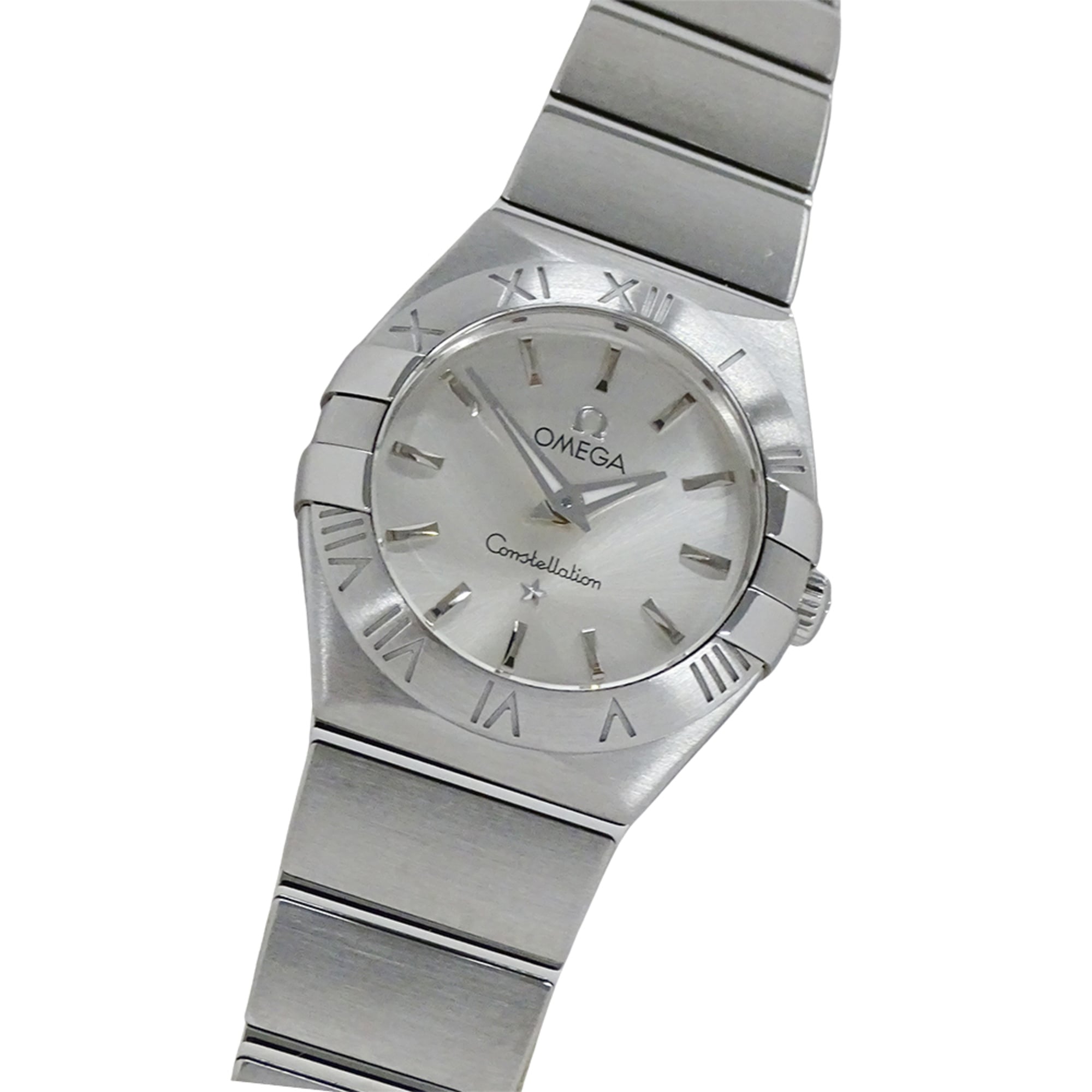 OMEGA Constellation Polished 123.10.24.60.02.001 Women\'s Quartz Watch, Stainless Steel, Silver,