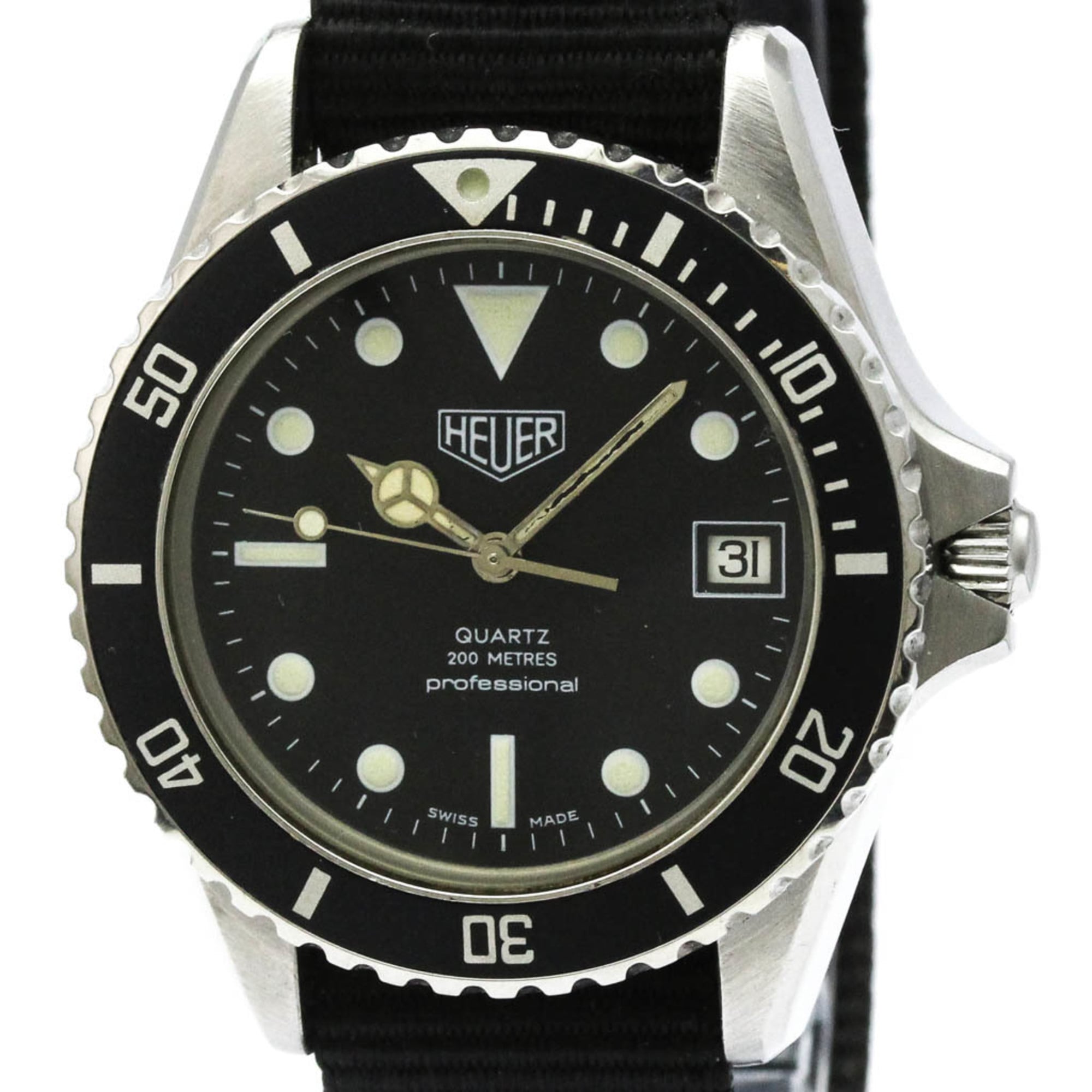 TAG HEUER 1000 Steel Quartz Mens Watch 980.013 Vintage