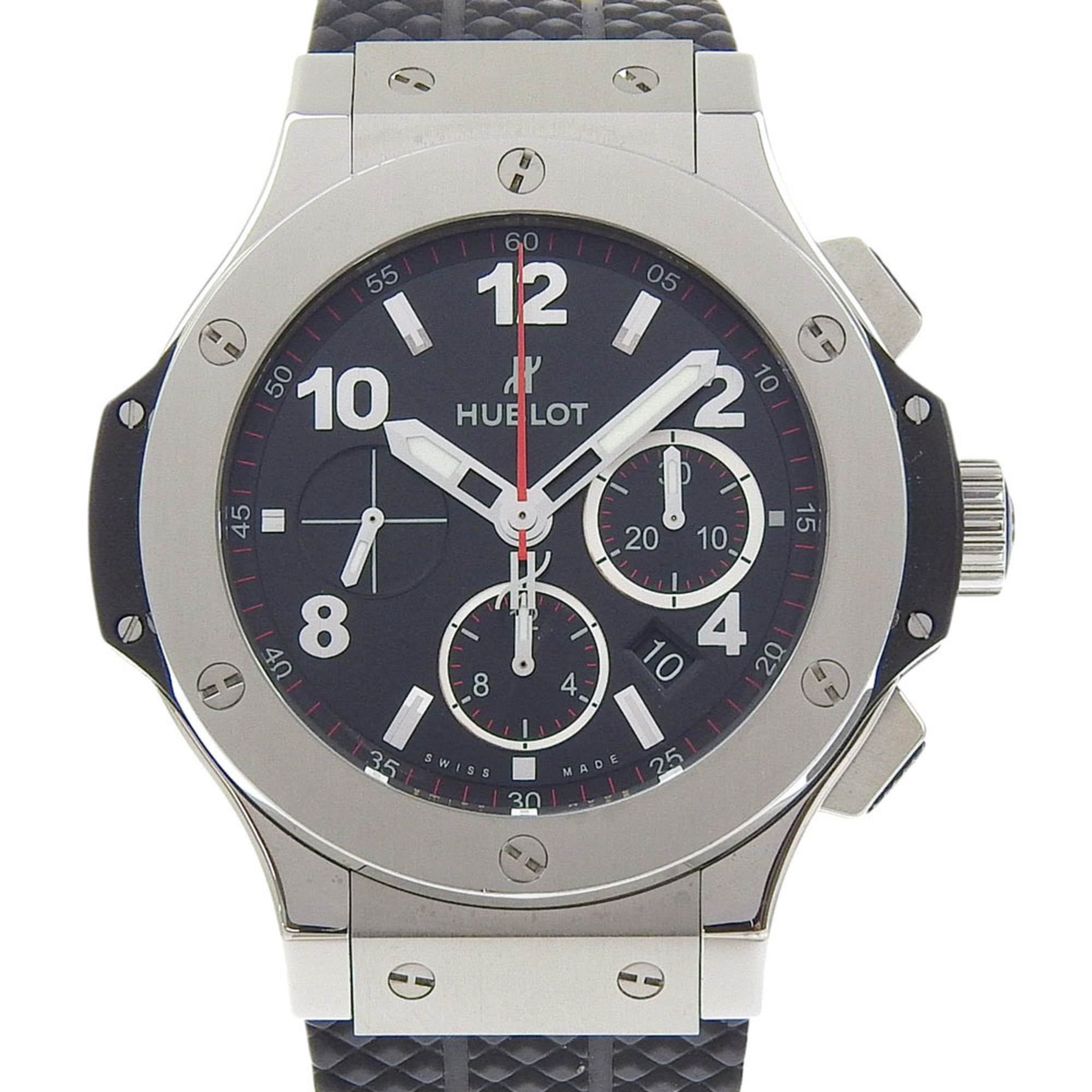 Hublot Big Bang Watch 301.SX.130.RX Stainless Steel x Rubber Automatic Chronograph Black Dial BIG BA