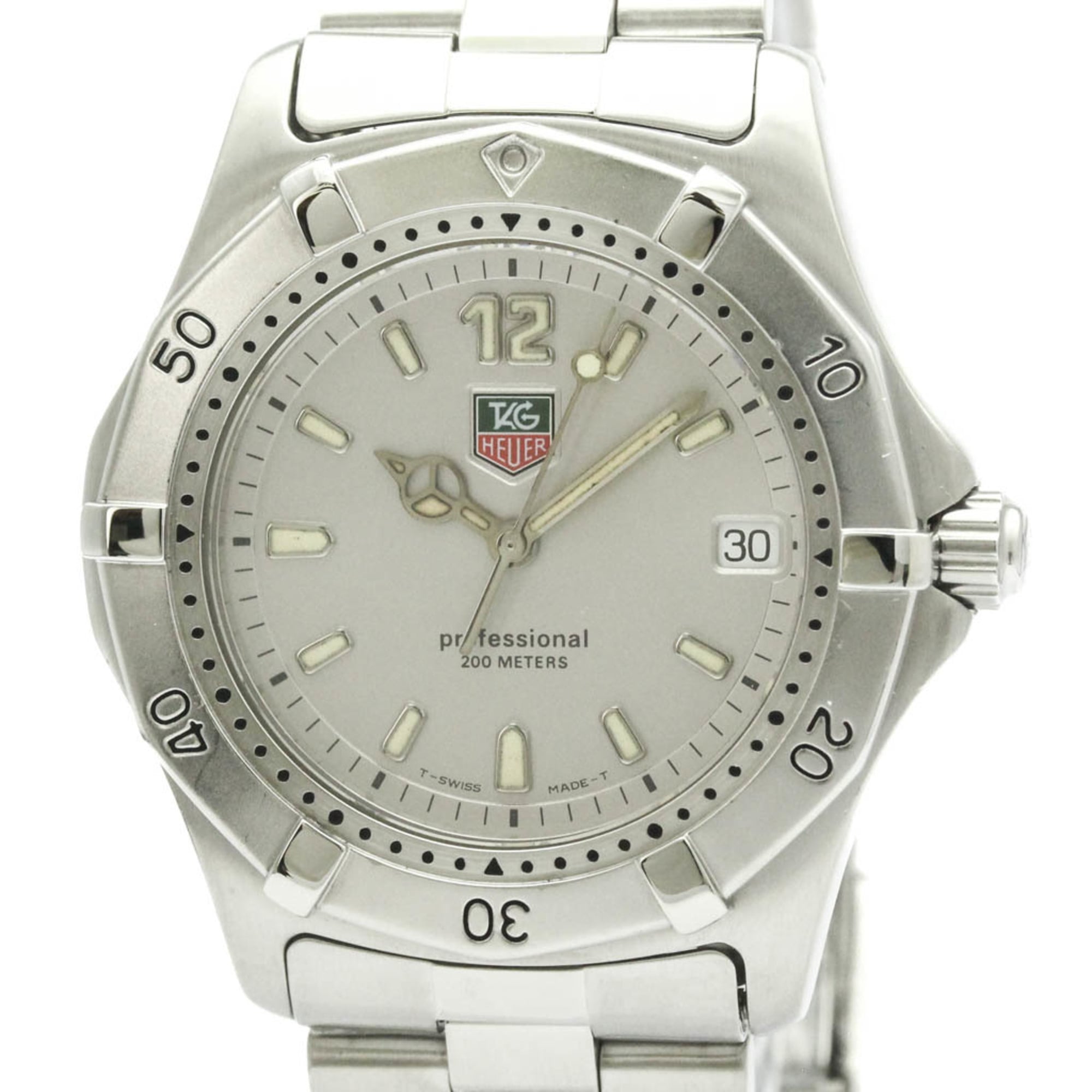 TAG HEUER 2000 Professional Steel Quartz Mens Watch WK1112 Polished