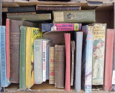 A large quantity of early children's books and annuals, including Tourtel, Mary
"Rupert and the Magic Hat", red boards, backs