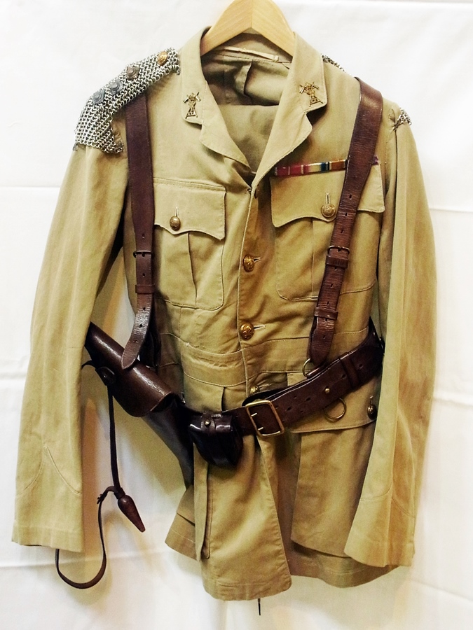 21st Lancers uniform belonging to Captain Simon Kekewich. Dress jacket ...