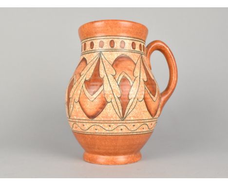 A Charlotte Rhead for Crown Ducal Vase, Lotus Leaves, 21cm high