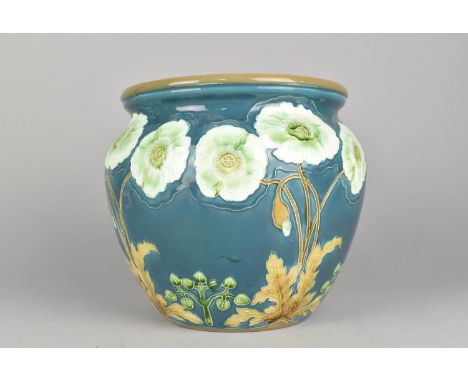 An Early 20th Century Eichwald Jardiniere with Tube Lined Floral Decoration, 19.5cm high
