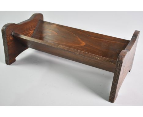 An Edwardian Oak Book Trough, 43cm Wide