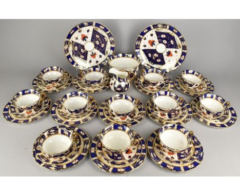 A Late 19th Century Kensington Fine Art Pottery Ltd Imari Tea Set to Comprise Twelve Cups, Twelve Saucers, Twelve Side Plates