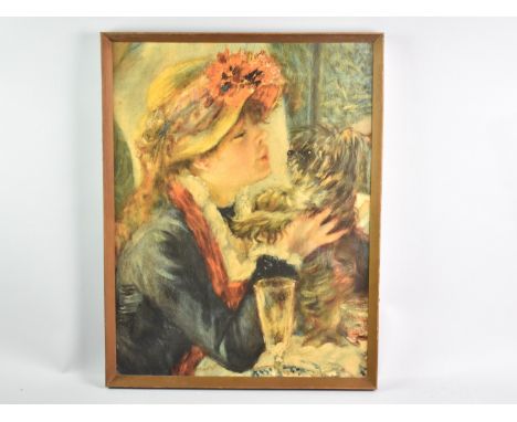 A Framed Renoir Print, "Luncheon of the Boating Party", Subject 43x56cm