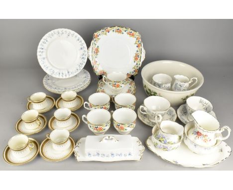 A Collection of Various Royal Albert and Paragon Coffee and Tea Wares to Include Silver Maple, Jubilee Rose etc (Various Cond