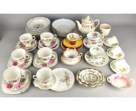 A Collection of Various Ceramics to Comprise Teawares, Aynsley Cup and Saucer, Coalport Coffee Cans and Saucers, Royal Doulto