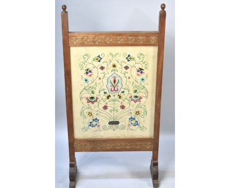 A Mid 20th Century Fire Screen, 53cm wide
