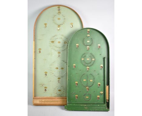 Two Vintage Bagatelle Games, Both with Balls, 78cm High