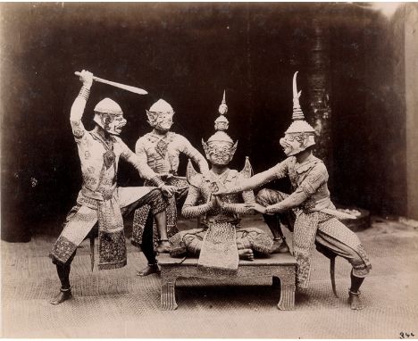 Siam -- Photographer: Robert Lenz (1864-1929). Views and types of Siam. 1893-1907. 34 albumen and collodion paper prints moun