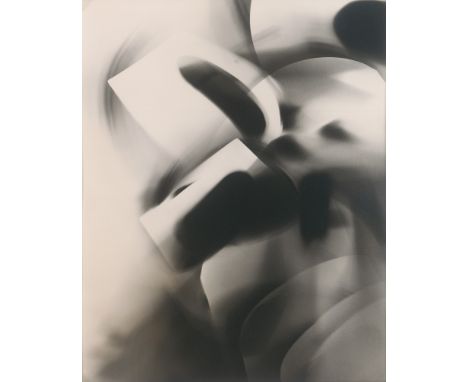 Siegel, Arthur -- Untitled (photogram). 1949. Vintage unique gelatin silver print. 25,3 x 20,3 cm. Mounted in mat.Light dent 