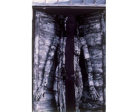 Trülzsch, Holger and Vera Lehndorff -- Geöffnete Haustüre, Paros.1977. Dye transfer print, printed 1979. 21 x 27 cm (57,5 x 4