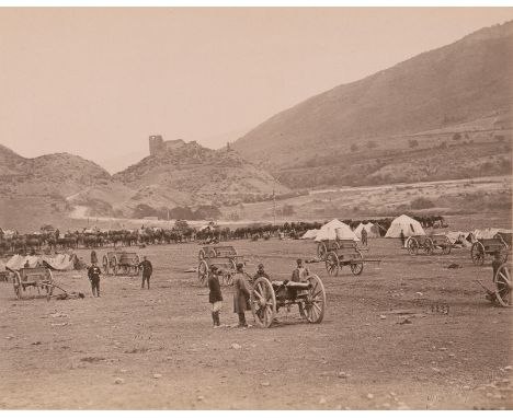 Ermakov, Dimitri Ivanovich -- Georgian Military Road. 1883. 30 albumen prints mounted to album pages (slightly soiled). Each 