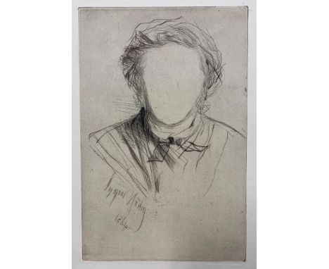 Sir Francis Seymour Haden, P.P.R.E. (British, 1818-1910):Ten etchings, probably artist's proofs, of portrait, seascape & land