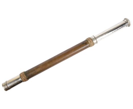 A 19th/20th Century Officer of the Watch Telescope by Ross:The pull tube engraved with all ships served upon which matches th