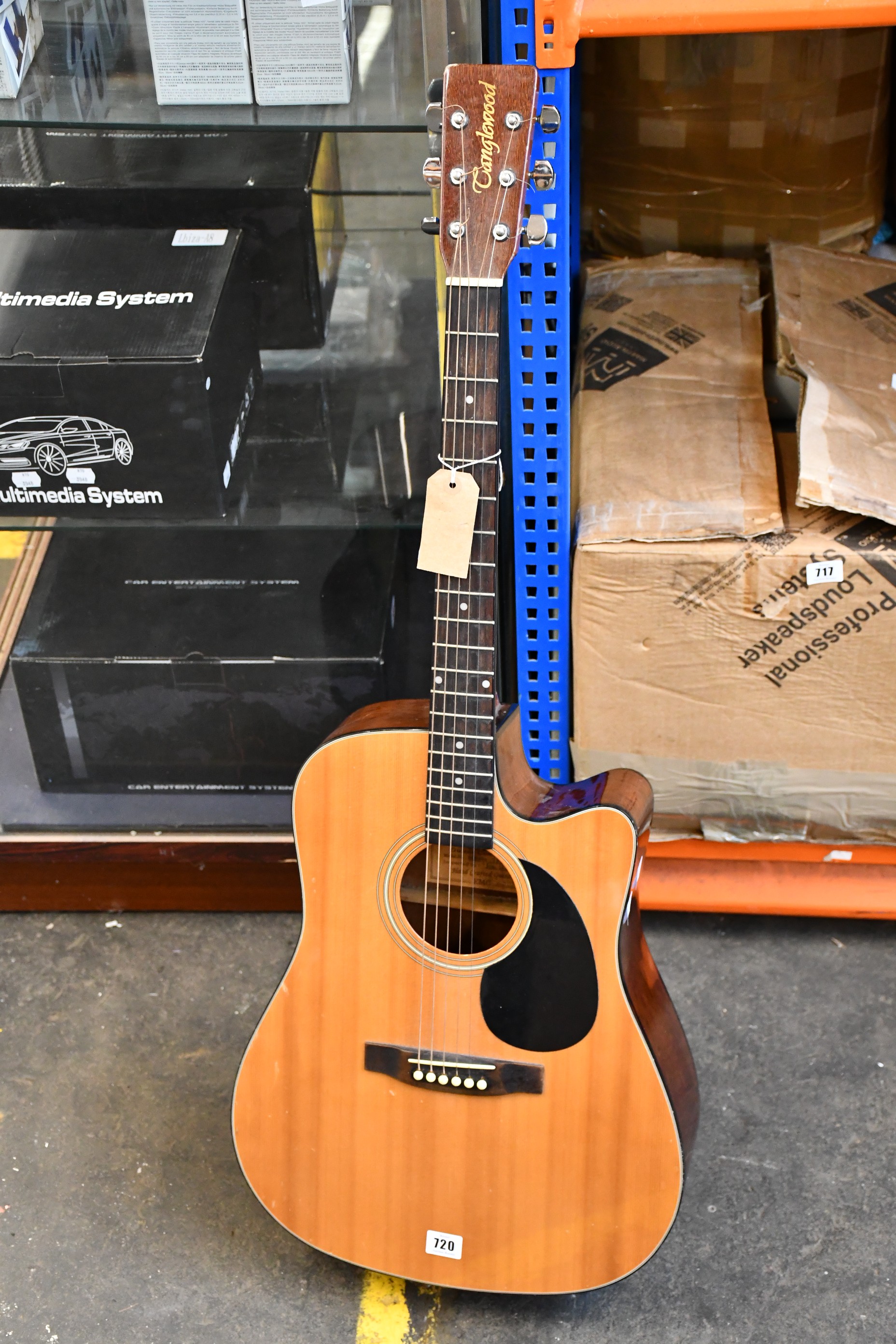A preowned Tanglewood Indiana acoustic electric guitar.
