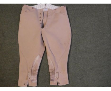 Vintage style light brown jodhpurs, labelled Denman &amp; Goddard Ltd, 31 Sackville Street, London, W1 (as found) 