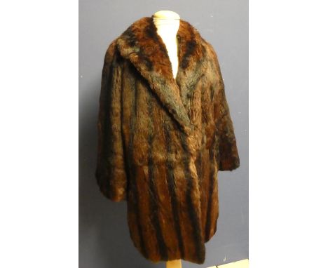 Half length vintage fur coat approx 12-14 