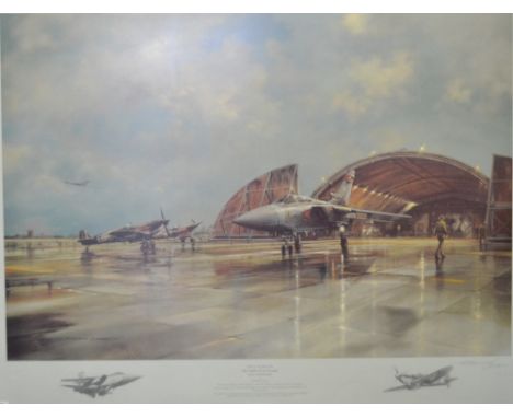 Roderick Lovesey, Fifty Years On, The Spitfire to the Tornado, RAF Coningsby, limited edition print, 382/850