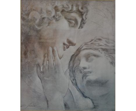 A large classical Italianate print, gilt frame, approx overall size 110cm x 125cm