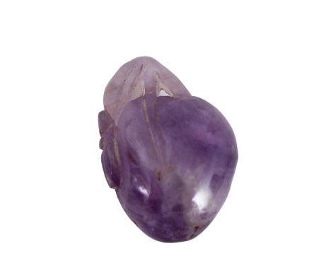 Miniature Chinese Amethyst Peach The amethyst with a soft purple transitioning to a very light purple to colorless quartz. Si