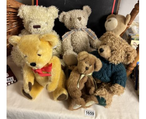 5 Teddy bears including Deans, Harrods &amp; Prestige Flowers