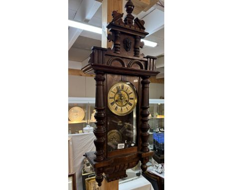 An Edwardian wall clock