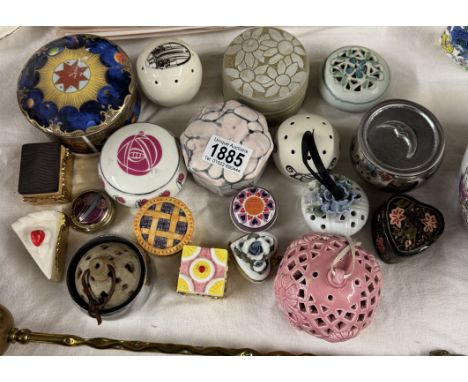 A selection of trinket pots etc