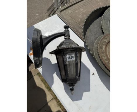 A porch lamp