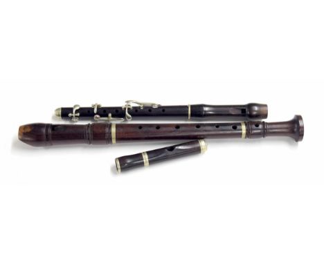 Oscar Adler of Markneukirchen soprano recorder in A stamped Sonora/Musikhaus Koch/Munchen, with German fingering; also a Vogl
