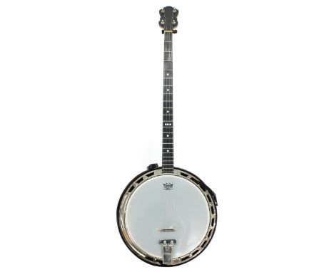 J.G. Abbott &amp; Co no. 2 plectrum banjo, with 11" skin and 27" scale, within a TGI gig bag 