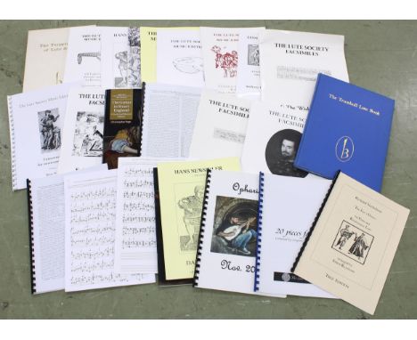 Large quantity of mainly lute sheet music&nbsp; 