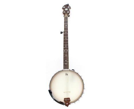 Clifford Essex Sharpe five string open back banjo, with 11" skin and 26.5" scale, gig bag 