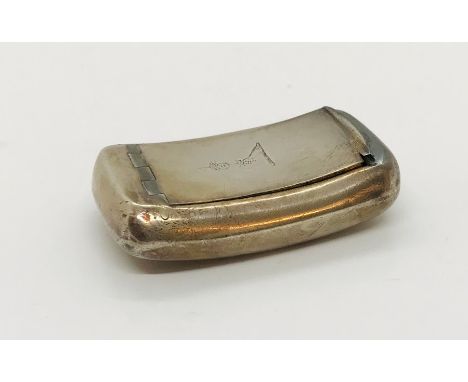 A Georgian hallmarked silver snuff box