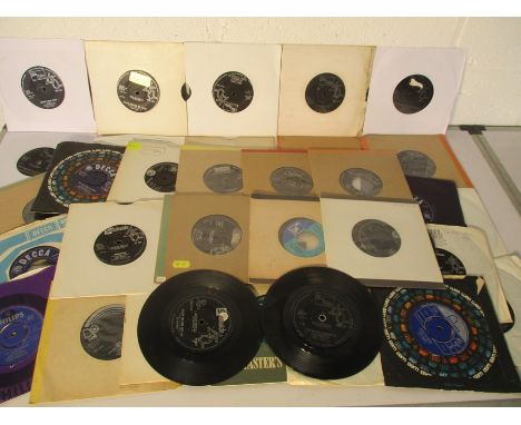 A collection of mainly Motown 7" vinyl singles including Stevie Wonder, The Supremes, Marvin Gaye, The Jackson 5, Diana Ross,