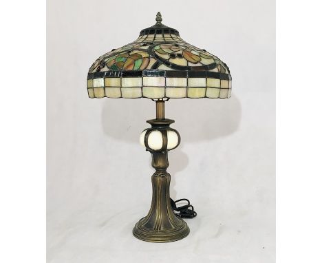 A Tiffany style lamp - slight damage